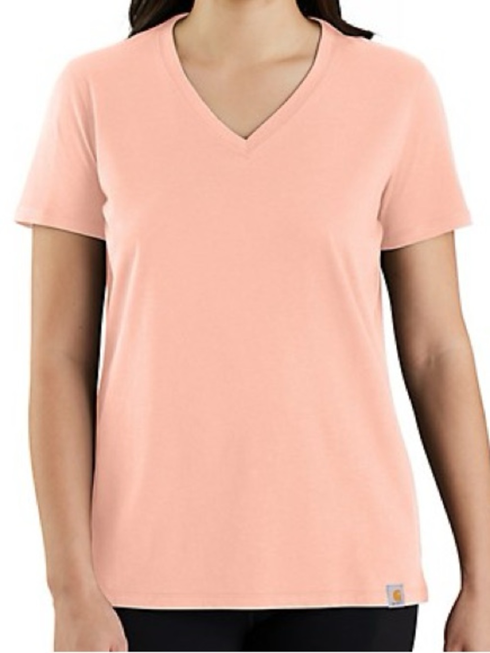 Carhartt TENCEL Blend Relaxed Fit Lightweight V-Neck T-Shirt Tropical Peach XL